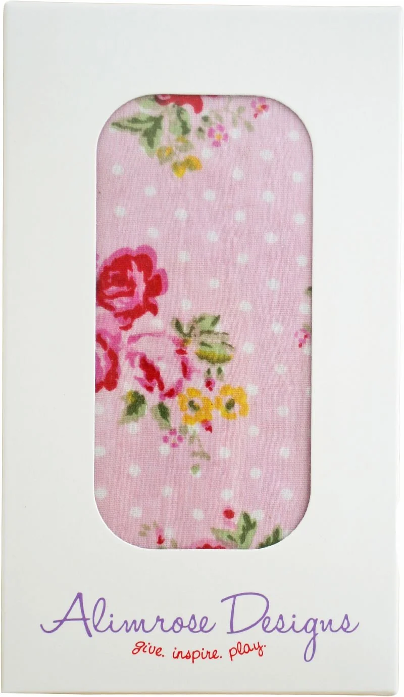 Muslin Wrap Single Pink Floral