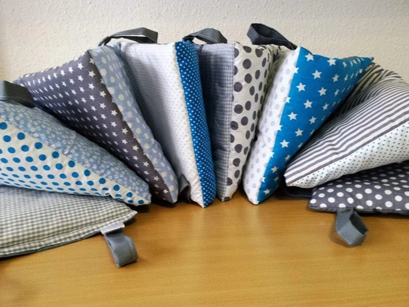 einfaches Nestchen türkis/grau/blau von Atelier MiaMia