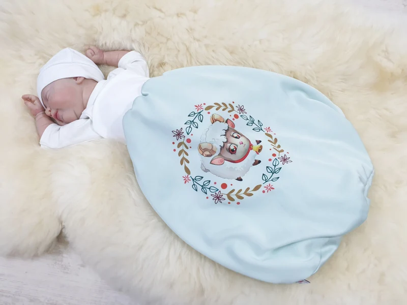 Pucksack Schaf, Strampelsack Deluxe 23 von Atelier MiaMia