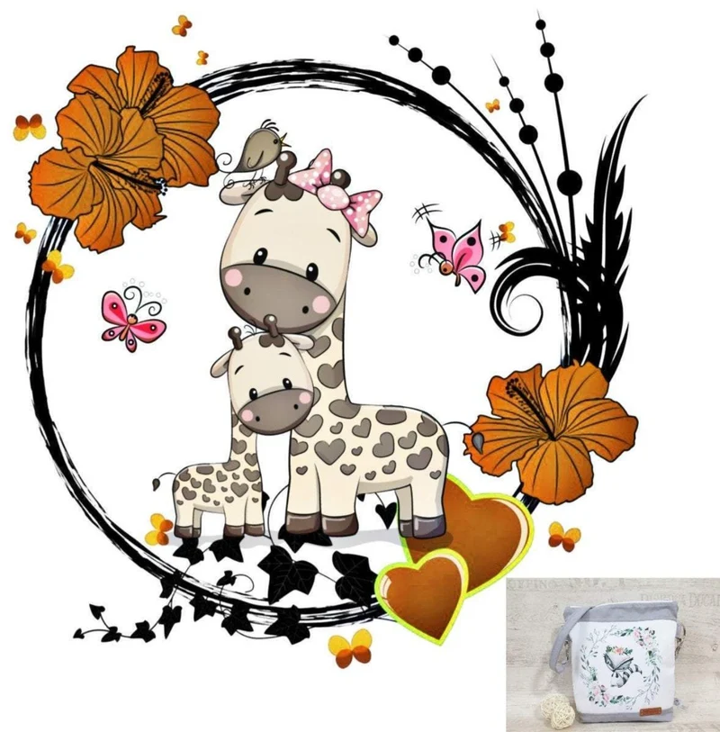 Kindergartentasche, Kindertasche 46 Giraffenfreunde von Atelier MiaMia