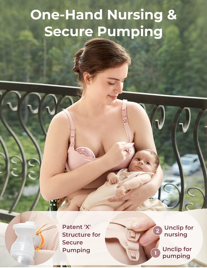 Momcozy Kühlender freihändiger Still- und Pump-BH