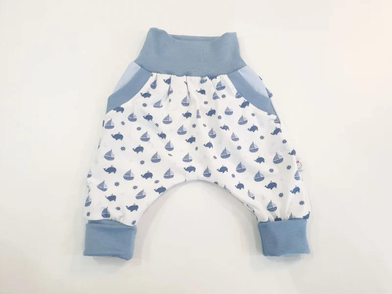 Coole Pumphose oder Babyset kurz und lang Kleine Boote 12 von Atelier MiaMia