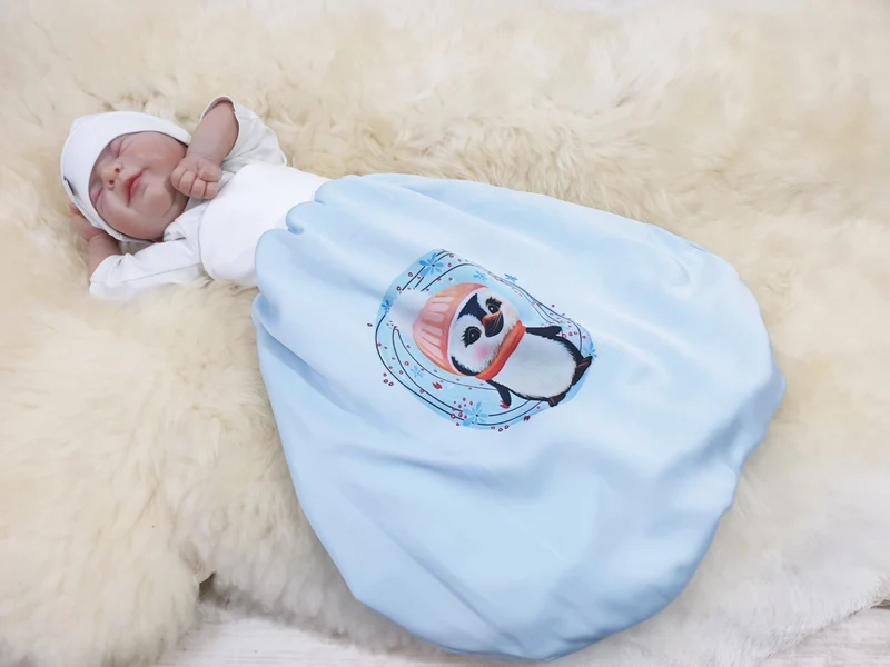 Pucksack Pingu, Strampelsack Deluxe 20 von Atelier MiaMia