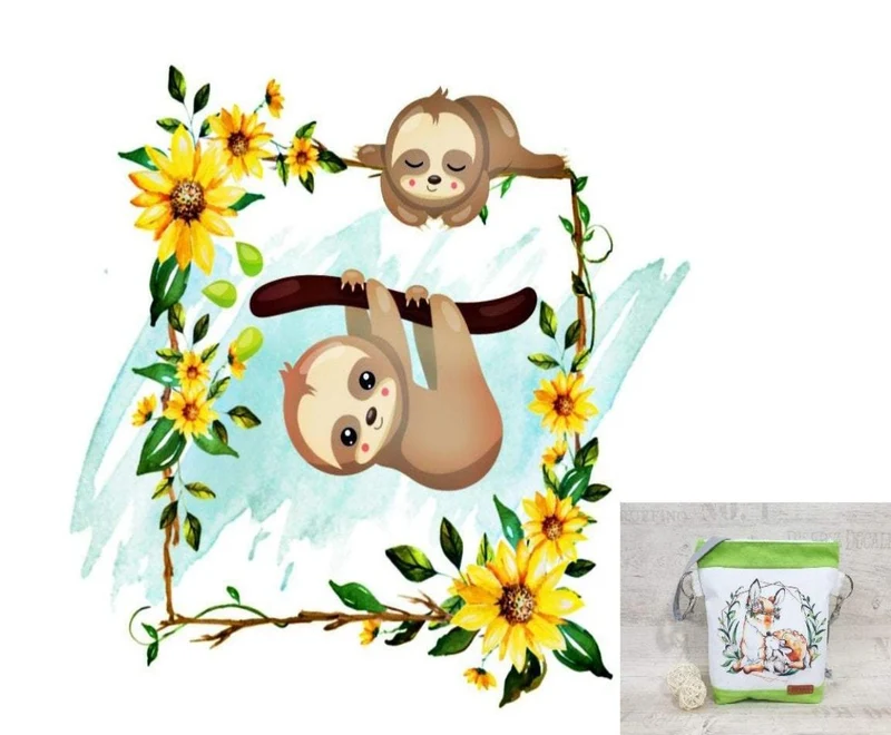 Kindergartentasche, Kindertasche 37 Faultier von Atelier MiaMia