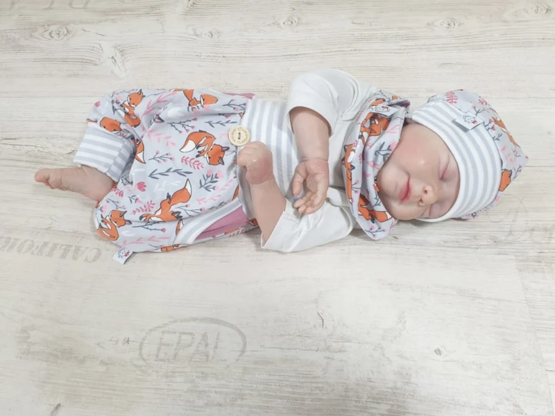 Coole Pumphose oder Babyset kurz und lang Füchse Grau 15 von Atelier MiaMia
