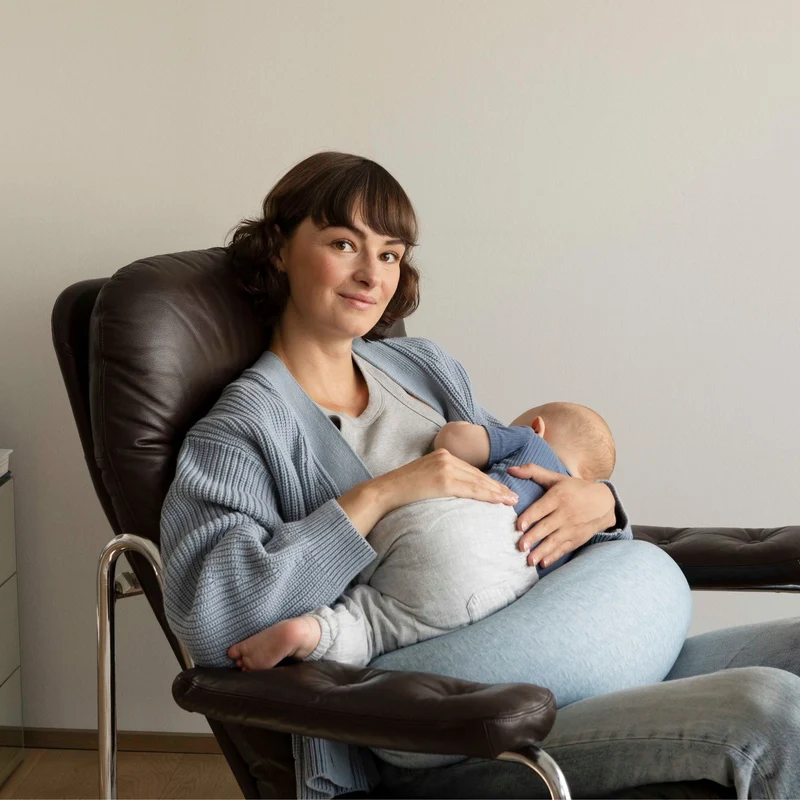 Nursing Pillow - Blue Melange