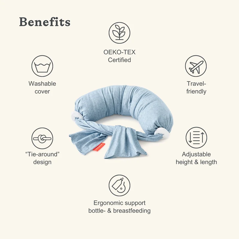 Nursing Pillow - Blue Melange