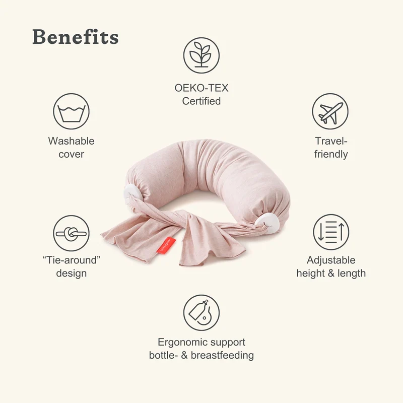 Nursing Pillow - Pink Melange