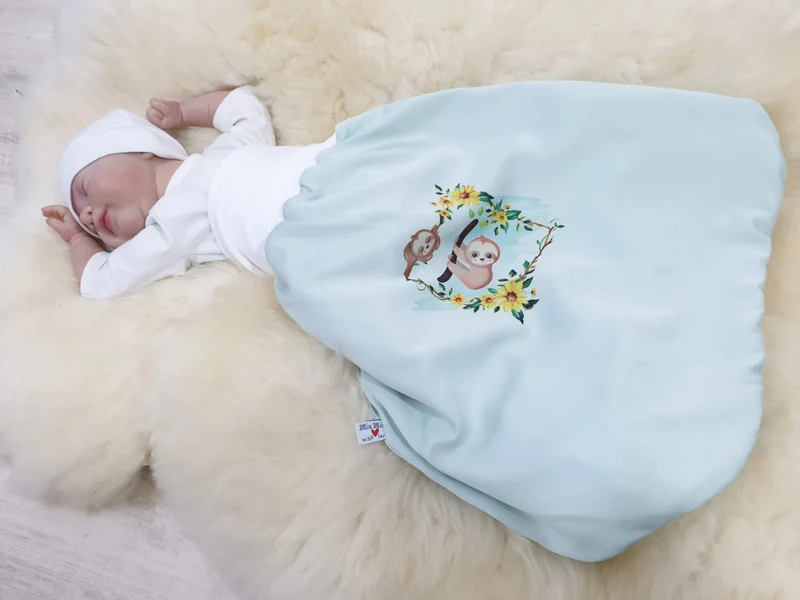 Pucksack Faultier, Strampelsack Deluxe 11 von Atelier MiaMia