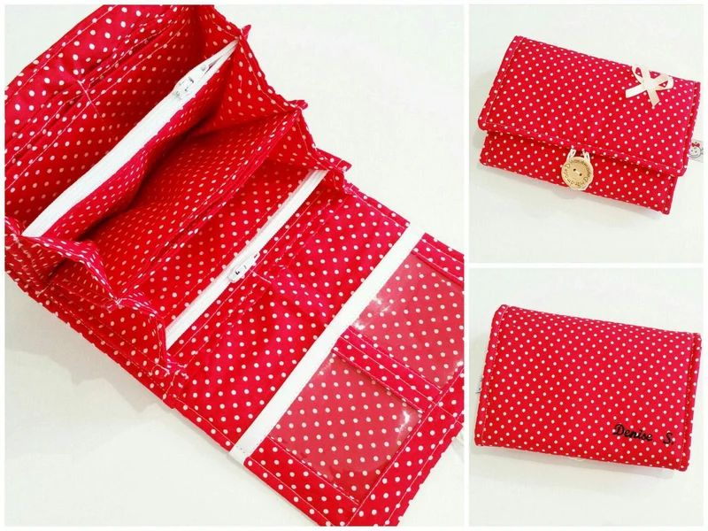Geldbörse rot kleine Punkte 14 Atelier MiaMia Wallet 14