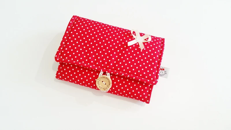 Geldbörse rot kleine Punkte 14 Atelier MiaMia Wallet 14