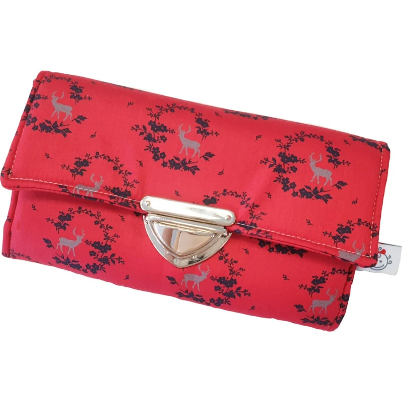 Geldbörse Hirsch rot blau von Atelier MiaMia