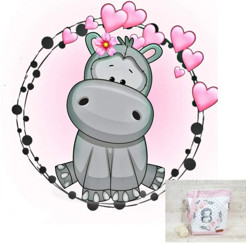 Kindergartentasche, Kindertasche 21 Hippo von Atelier MiaMia