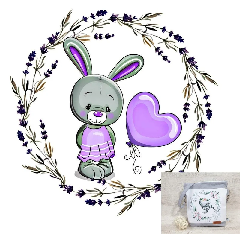 Kindergartentasche, Kindertasche 20 Hase, Luftballon von Atelier MiaMia