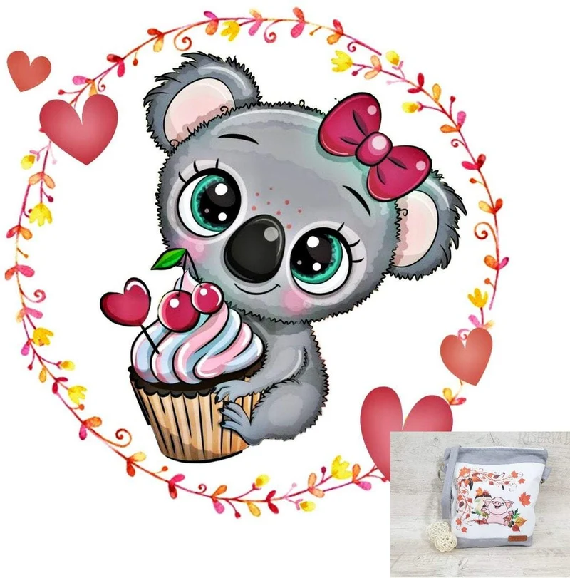 Kindergartentasche, Kindertasche 17 Koala Cuptcake von Atelier MiaMia