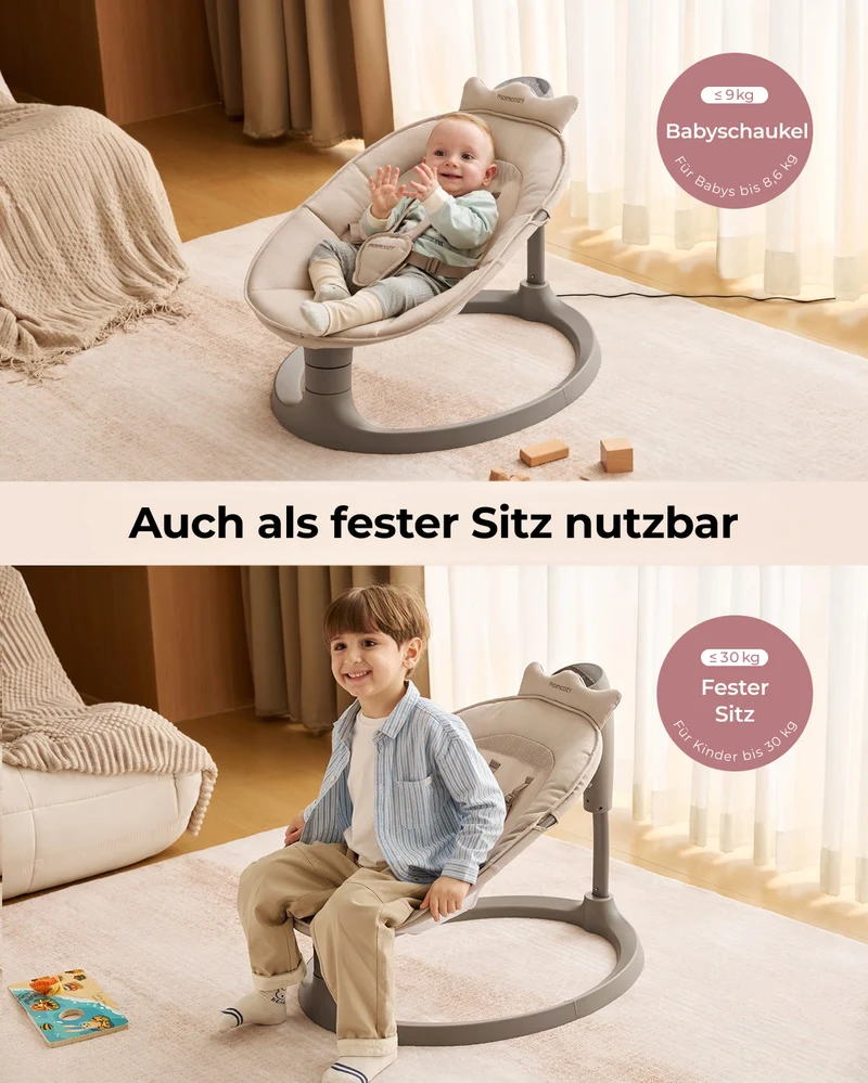 Momcozy 2-in-1 elektrische Babyschaukel
