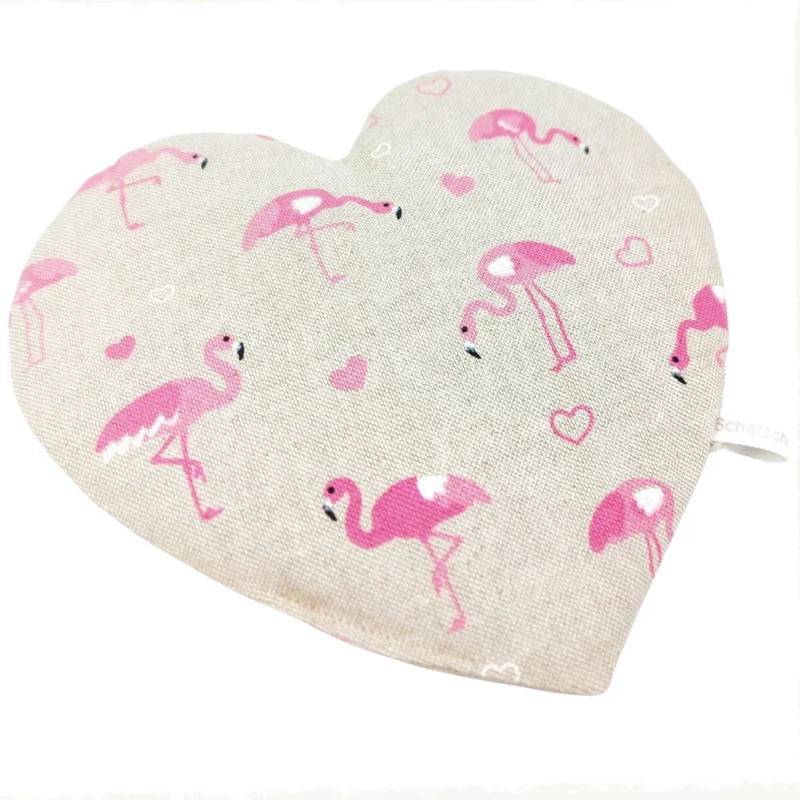 GESCHENKSET für Kinder "Flamingo" Zirbenkissen & Wärmekissen