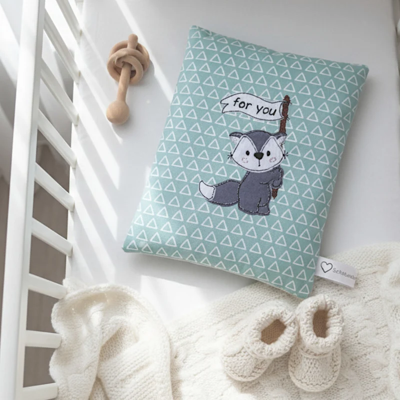 WÄRMEKISSEN für Babys und Kleinkinder "Fuchs" personalisierbar mit Wunschnamen