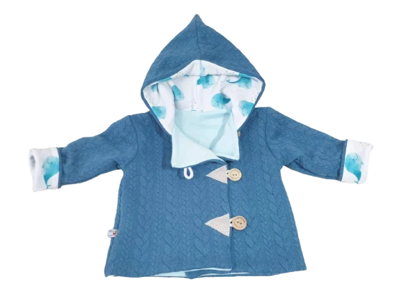 Baumwollstrick Jacke Wal von Atelier MiaMia