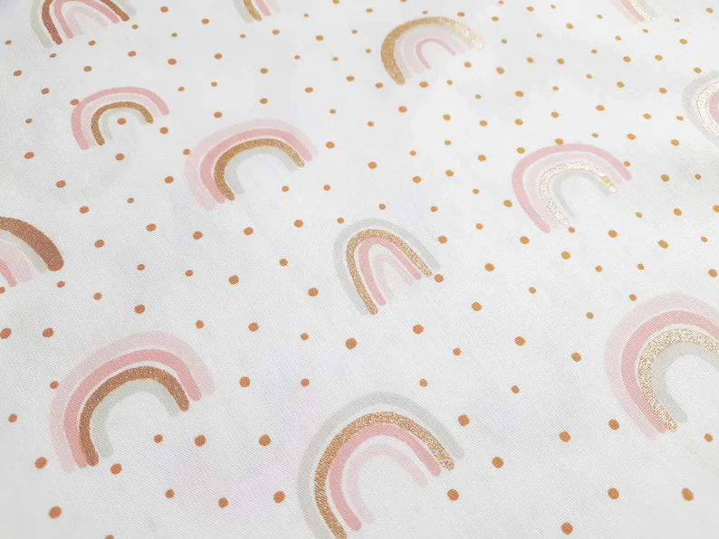 BABY KUSCHELDECKE mit Plüsch "Regenbogen"