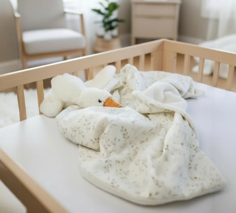 BABY KUSCHELDECKE mit Plüsch "Weidenkätzchen"