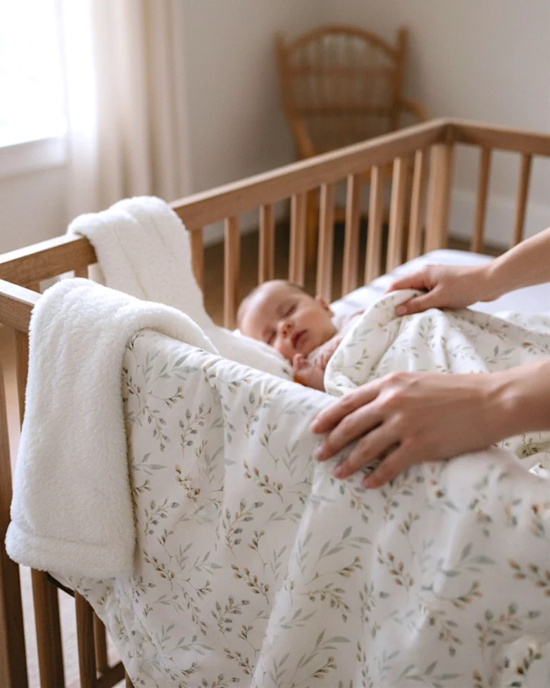 BABY KUSCHELDECKE mit Plüsch "Weidenkätzchen"