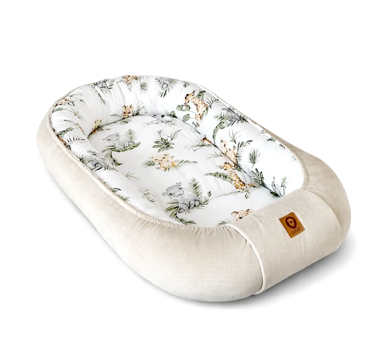 Babynest 5 piece set | Safari and sand beige velvet