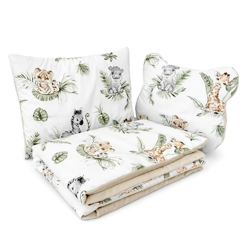 Babynest 5 piece set | Safari and sand beige velvet