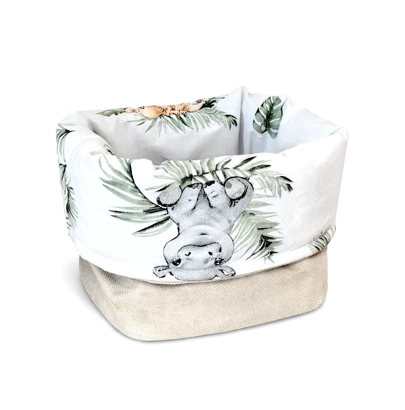 Basket | Safari and sand beige velvet