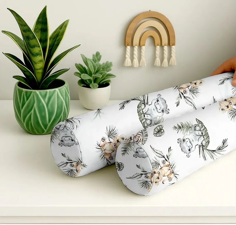 Crib bumper, roll 200cm | Safari