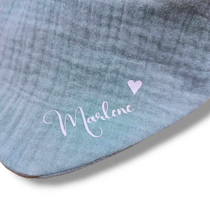 3ER SET "Halstücher Musselin" mit Motiv & Namen personalisiert