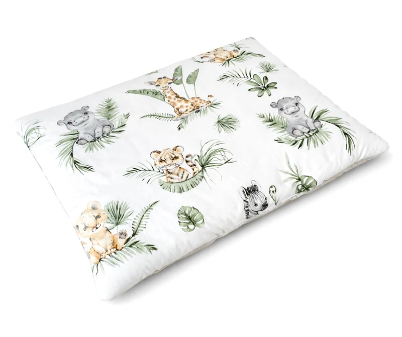 Flat Baby Pillow 40x30cm | Safarii and sand beige velvet