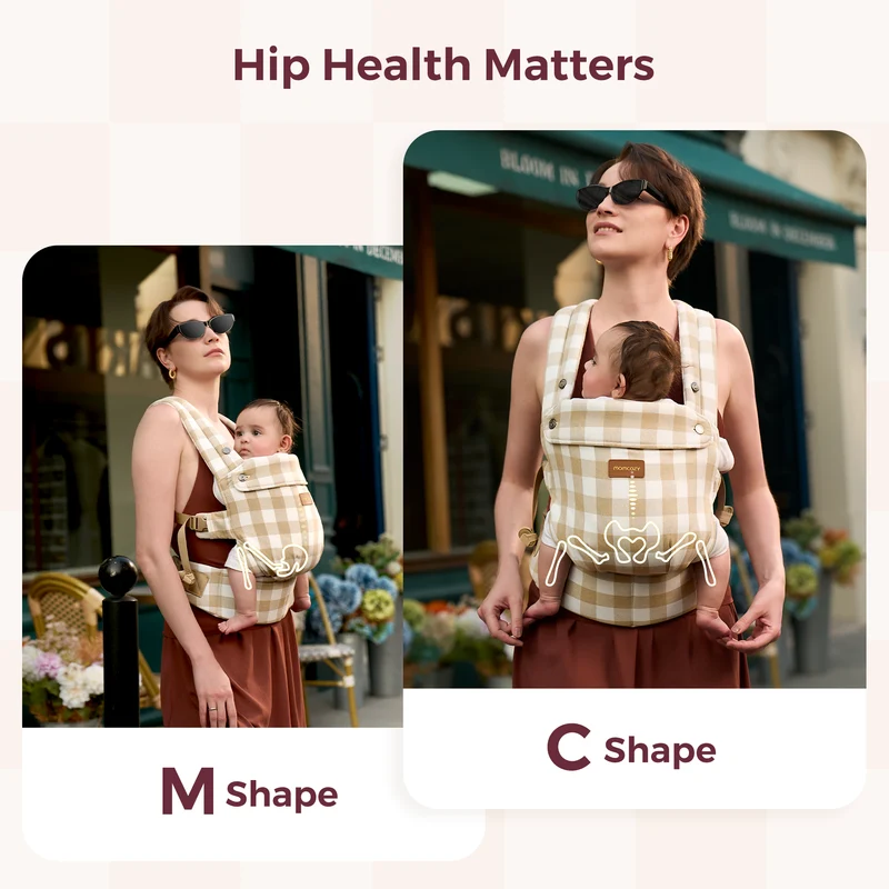 Momcozy PureHug Babytrage - Ergonomisch, gemütlich und federleicht