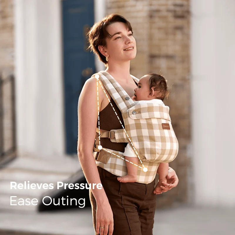Momcozy PureHug Babytrage - Ergonomisch, gemütlich und federleicht