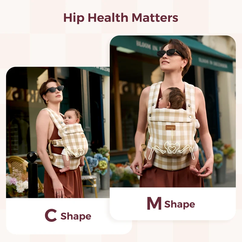 Momcozy PureHug Babytrage - Ergonomisch, gemütlich und federleicht