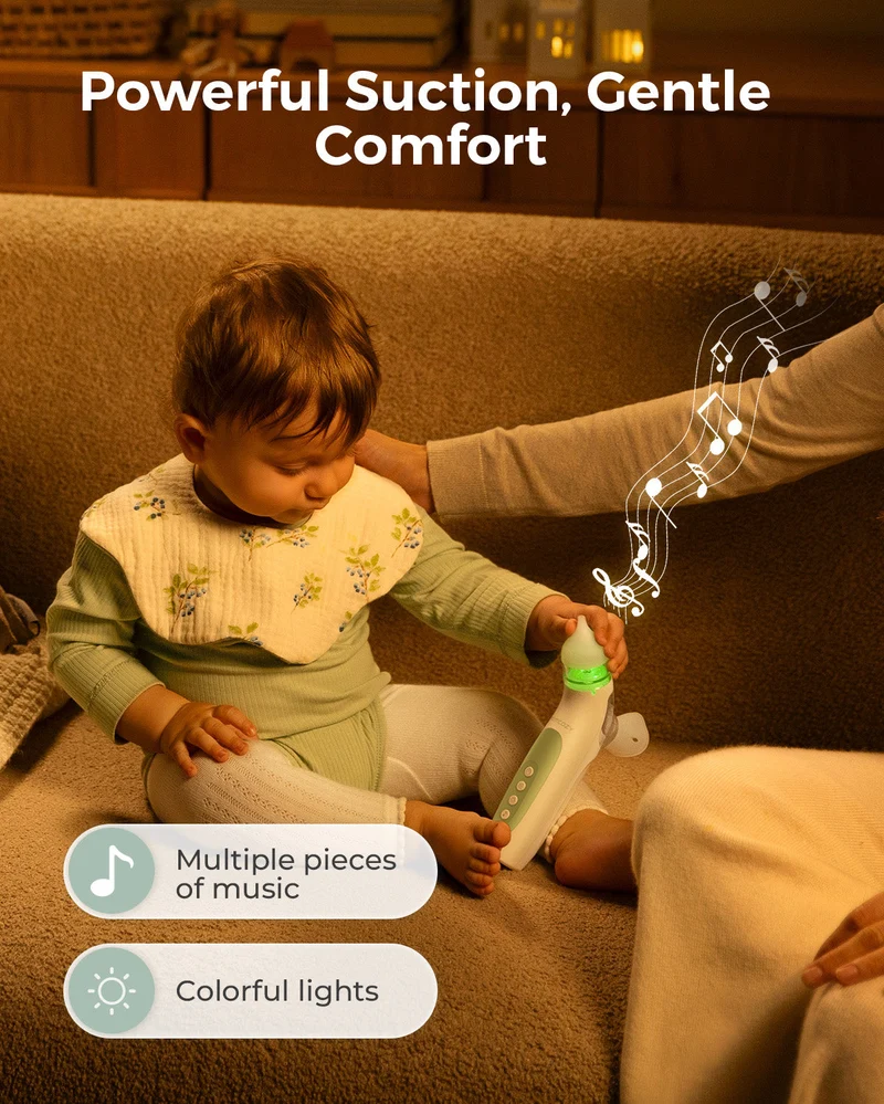 Momcozy BreezyClear™ 2-in-1 Elektrischer Nasensauger mit Sprüh- und Saugfunktion