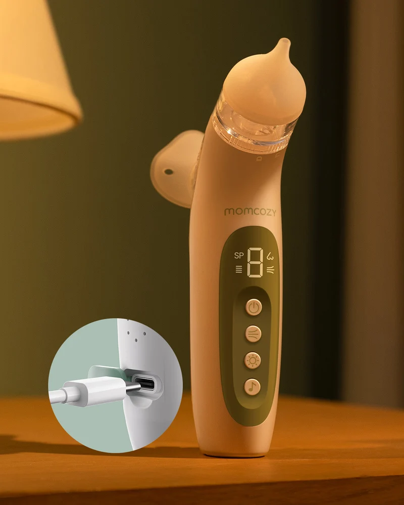 Momcozy BreezyClear™ 2-in-1 Elektrischer Nasensauger mit Sprüh- und Saugfunktion