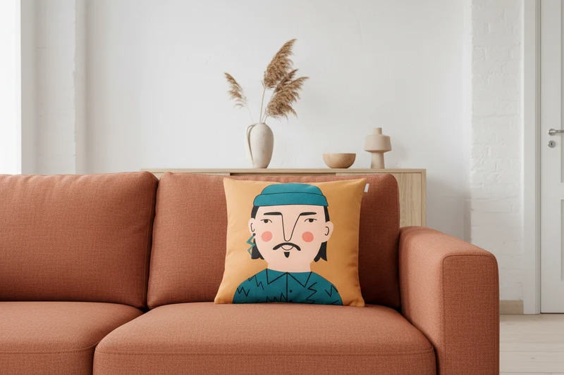 Spira Kissenhülle Johan – Bunter Kissenbezug 50 x 50 cm