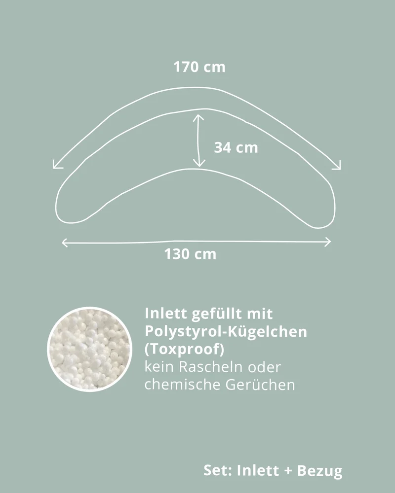 Stillkissen mit Inlett Eukalyptus