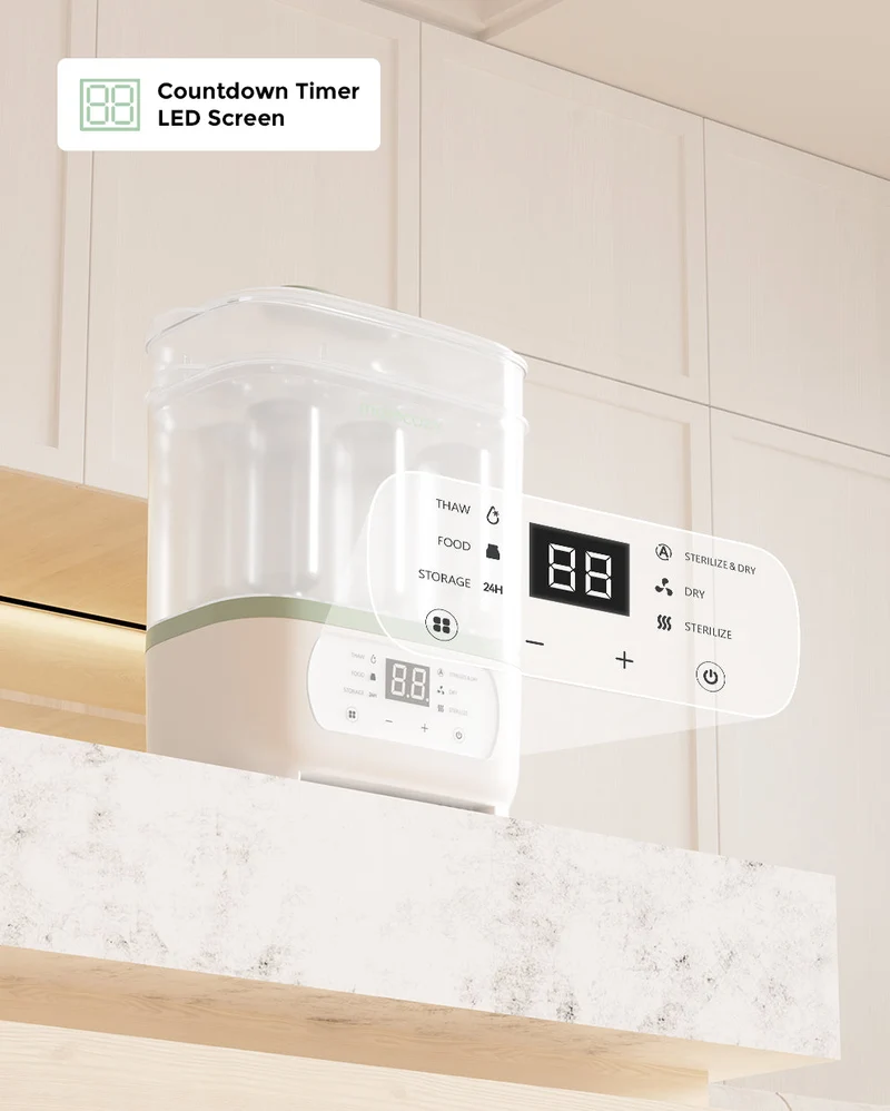 8-in-1 Babyflaschen Dampfsterilisator