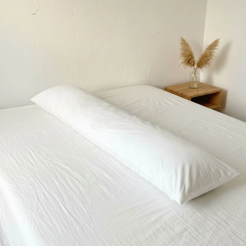 Seitenschläferkissen Bezug 160x35 cm – Edler Mako Satin