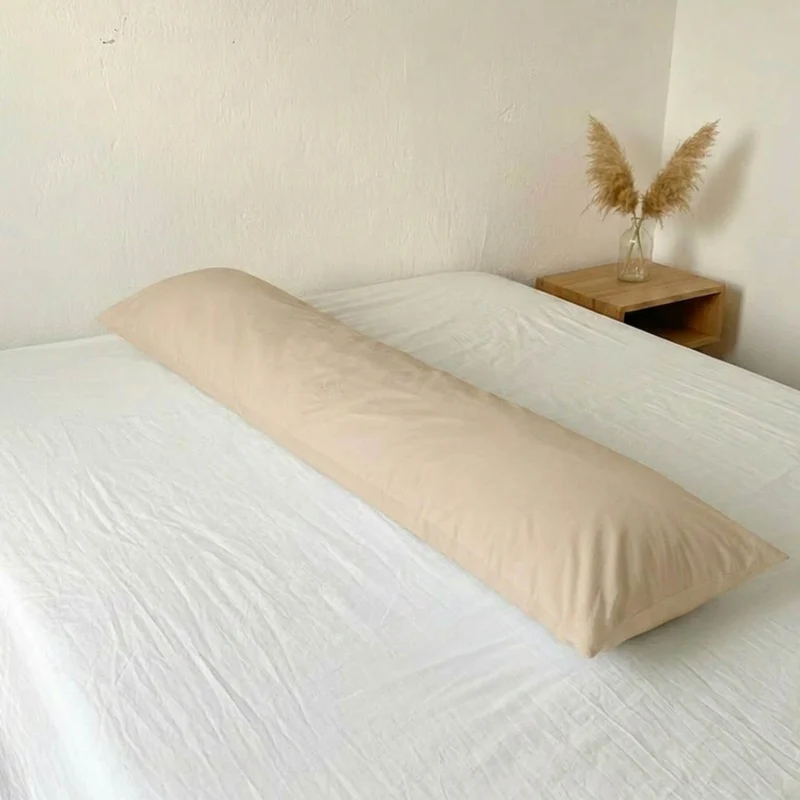 Seitenschläferkissen Bezug 160x35 cm – Edler Mako Satin