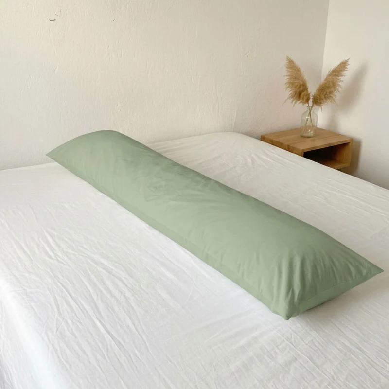 Seitenschläferkissen Bezug 160x35 cm – Edler Mako Satin