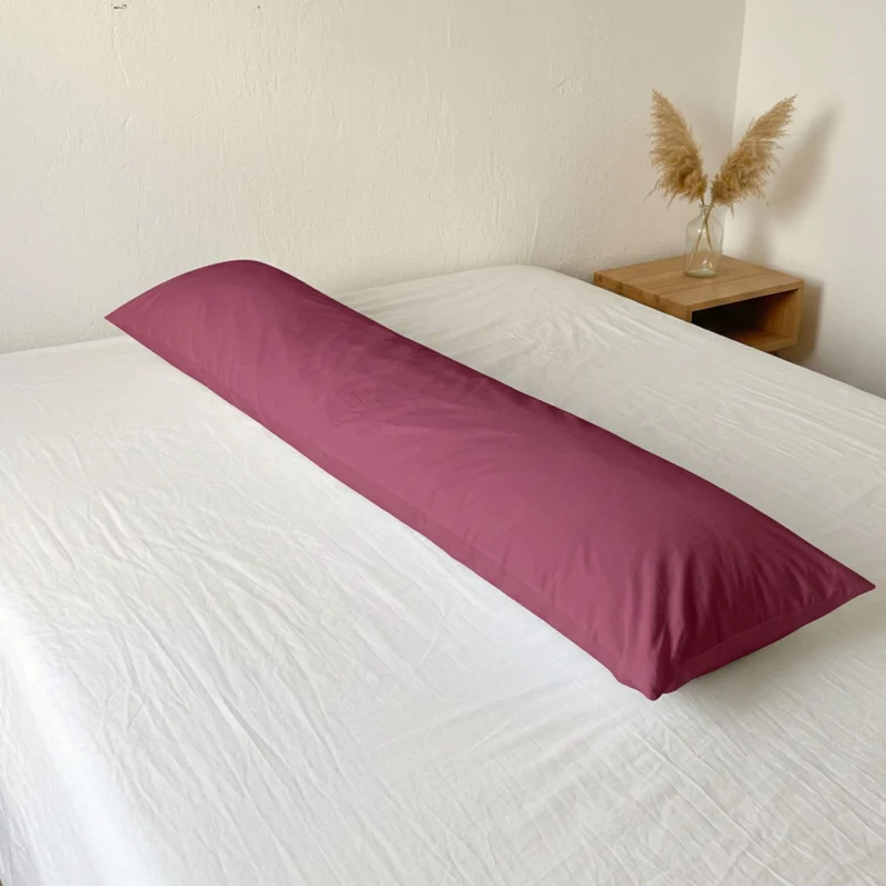 Seitenschläferkissen Bezug 160x35 cm – Edler Mako Satin