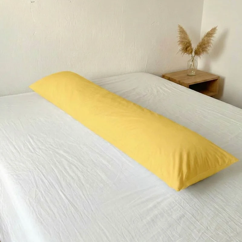 Seitenschläferkissen Bezug 160x35 cm – Edler Mako Satin