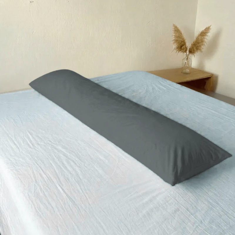 Seitenschläferkissen Bezug 160x35 cm – Edler Mako Satin