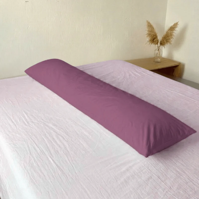 Seitenschläferkissen Bezug 160x35 cm – Edler Mako Satin