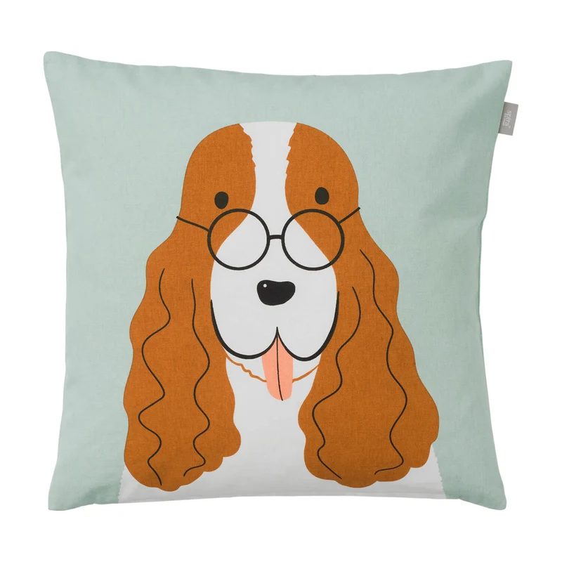 Spira Kissenhülle Agda – 50 x 50 cm Kissenbezug mit Hund