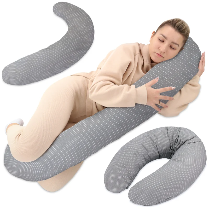 Stillkissen XXL Schwangerschaftskissen 190 cm - Pregnancy Pillow Body Pillow Seitenschläferkissen Schlafkissen Lagerungskissen Kissen mit Bezug