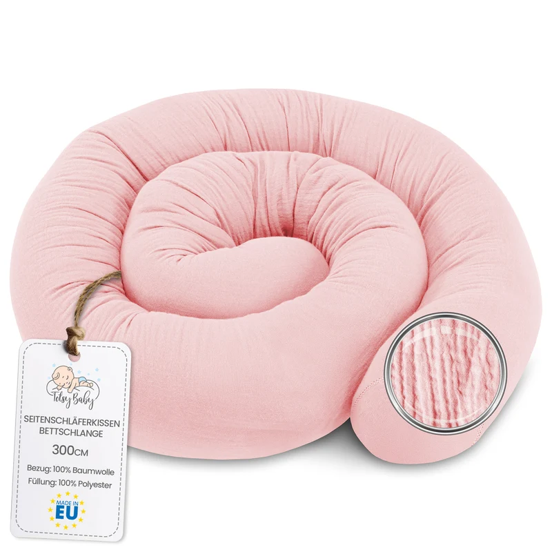 Bettschlange Seitenschläferkissen Body Pillow - Kopfkissen lang Bettrolle Schlafkissen Nackenrolle